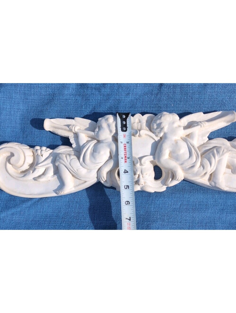 Victorian Cherubs|Angels| Frieze Bisque |Wall Plaque 20.5" Antique Reproduction - Picture 13 of 15